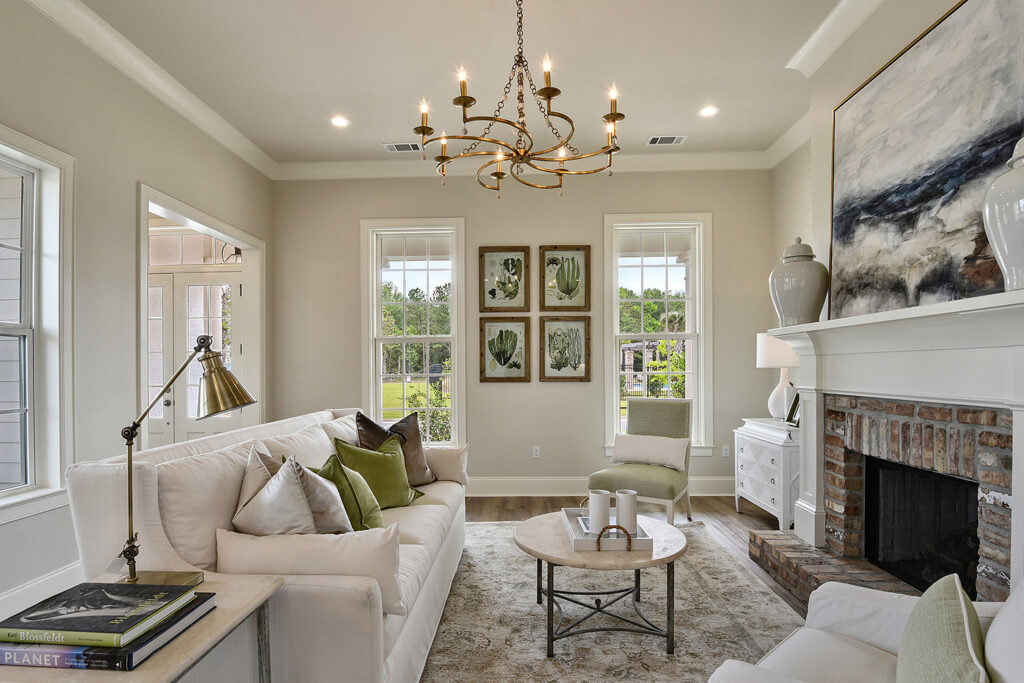 Fountainbleau Living Room - Highland Homes Living - Louisiana Home Builder
